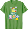 Peppa Pig Peppa's House Create Your Happy Place Group Shot T-Shirt - Grass Green
