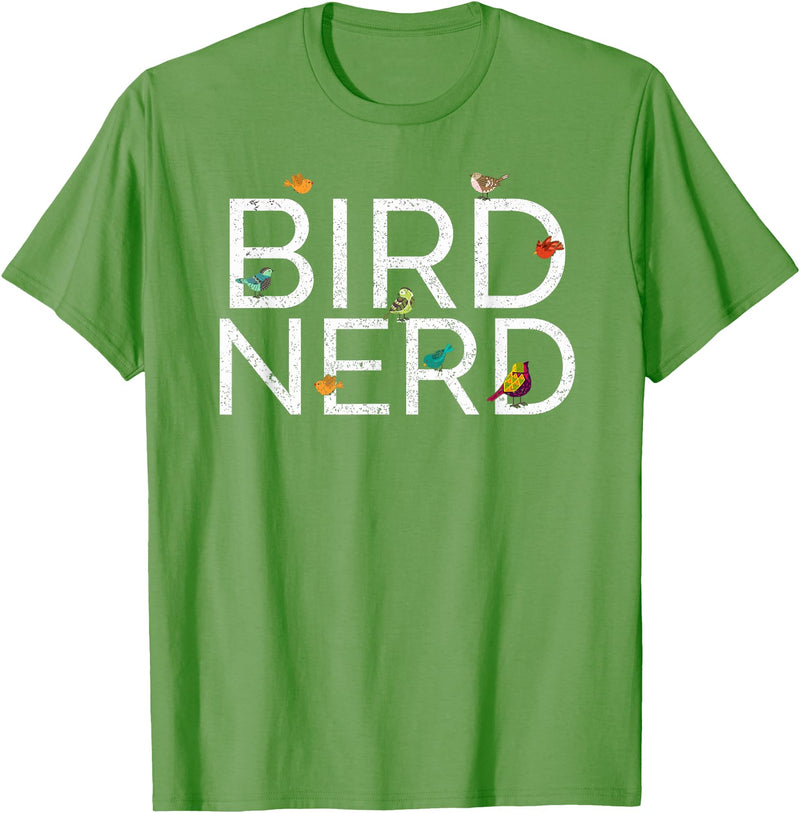 EpicWear Bird Nerd Bird Watcher Watching tshirt T-Shirt - Grass Green