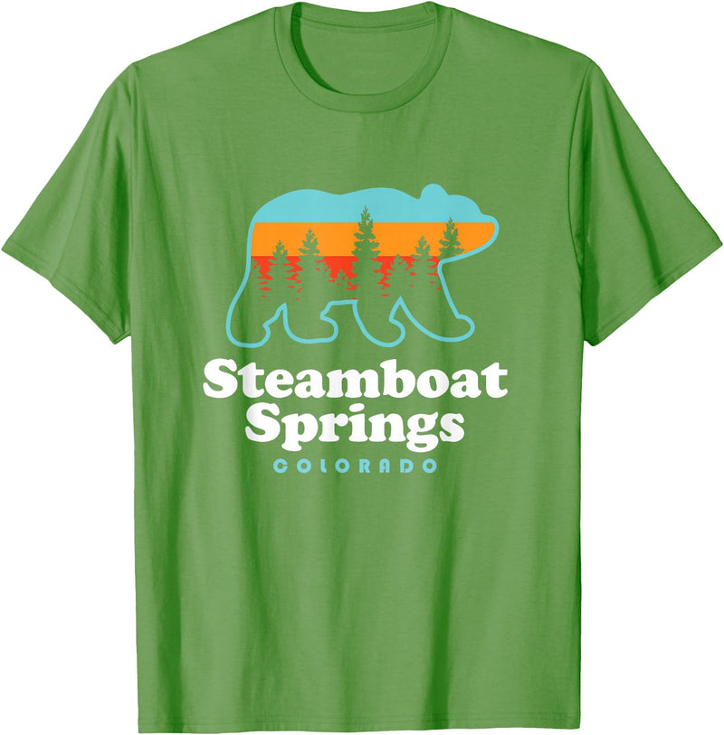 Steamboat Springs Colorado Bear T-Shirt - Grass Green