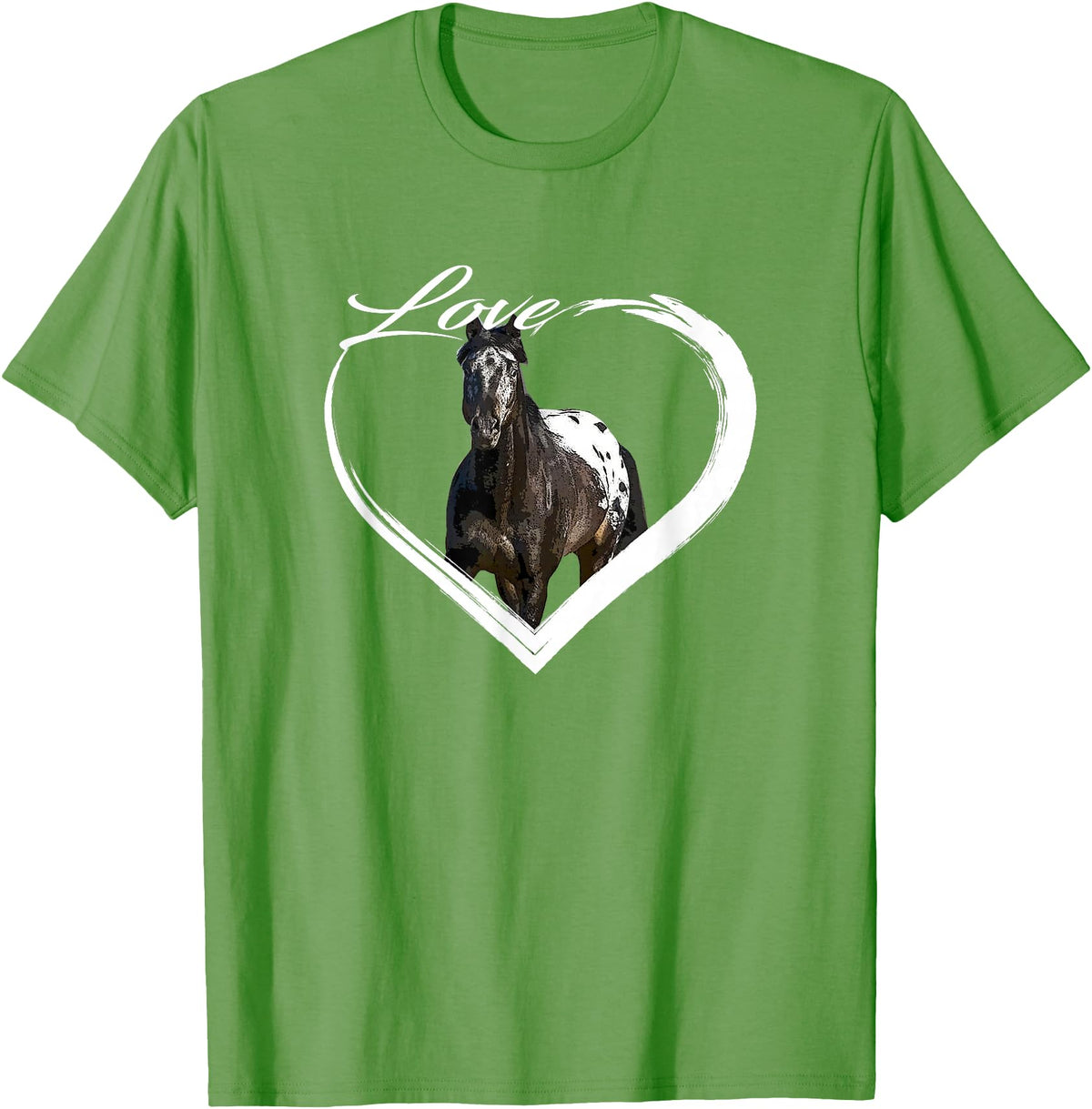 Horse Lover Gifts I Love Horses Love Appaloosa Paint Horse Lover of Horses Gift T-Shirt - Grass Green