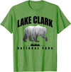 Lake Clark National Park Souvenir Tee Lake Clark National Park Bear US Parks Souvenir T-Shirt - Grass Green