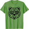 Funny Mothers Mama Bear Face Mama Bear Face Sunglasses Mother Mom Mommy T-Shirt - Grass Green