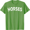 Horses - Style Horses T-Shirt - Straight - Grass Green