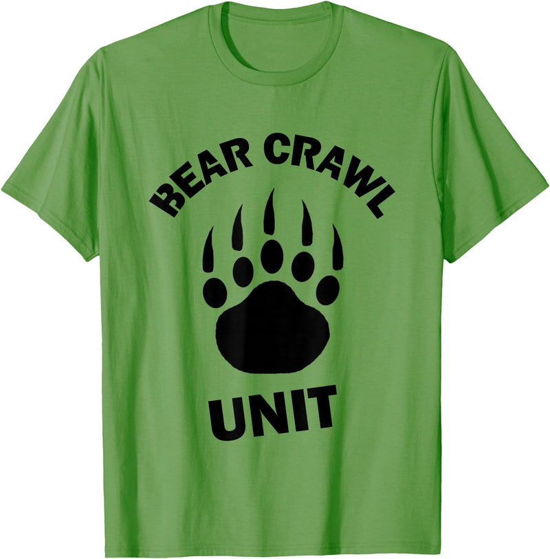 Food Sweat and Beers Bear Crawl Unit T Shirt T-Shirt - Grass Green