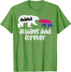 Bisexual Shirts Bi Pride Stuff Men Women Gifts Mama Bear Forever Bisexual Bi Pride Stuff Flag LGBTQ Mom T-Shirt - Grass Green