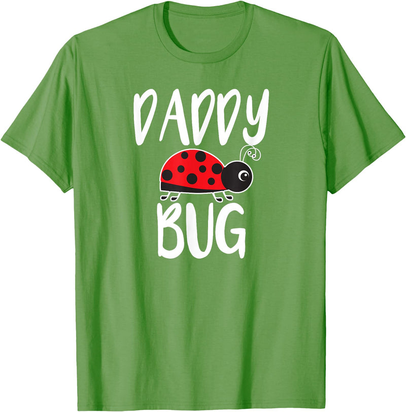 Funny Cute Ladybug Clothing For Daddy Daddy Bug Funny Ladybug for Daddy T-Shirt - Grass Green