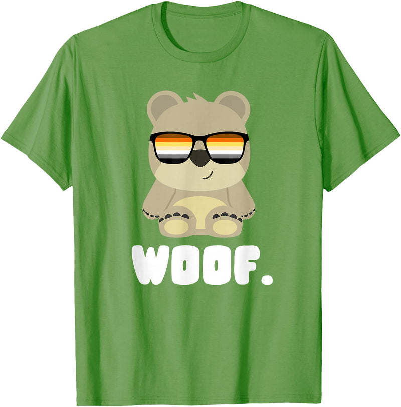 LGBT Bear Community Woof - CSD Bears Gay T-Shirt - Grass Green