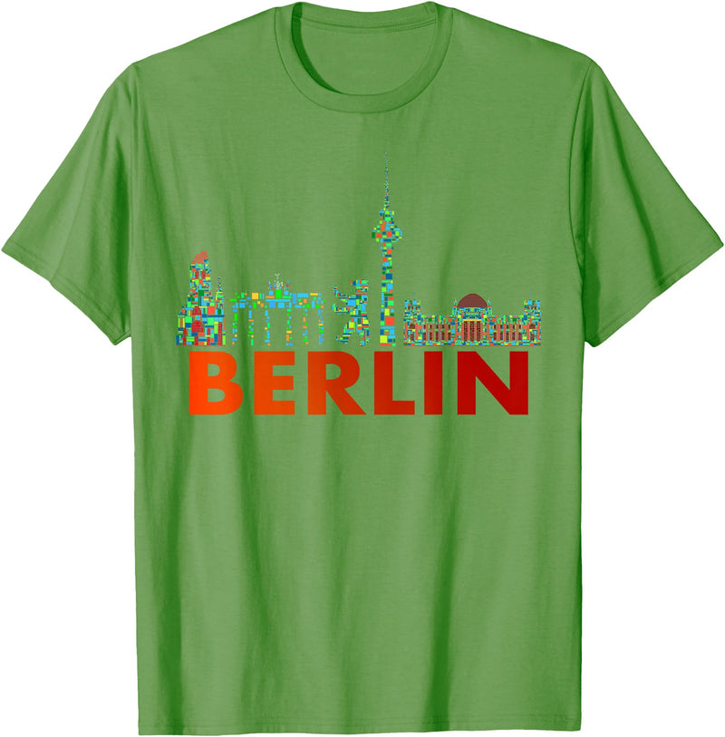 Berliner Bär Designs - Berlin Shop - Berlin Berlin Design - Berlin Bear - I Love Berlin T-Shirt - Grass Green
