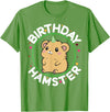 Unisex-Kids Hamster Birthday Party Birthday Hamster T-Shirt - Grass Green