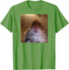 Hamster stares into the front camera I Internet Hamster Meme T-Shirt - Grass Green