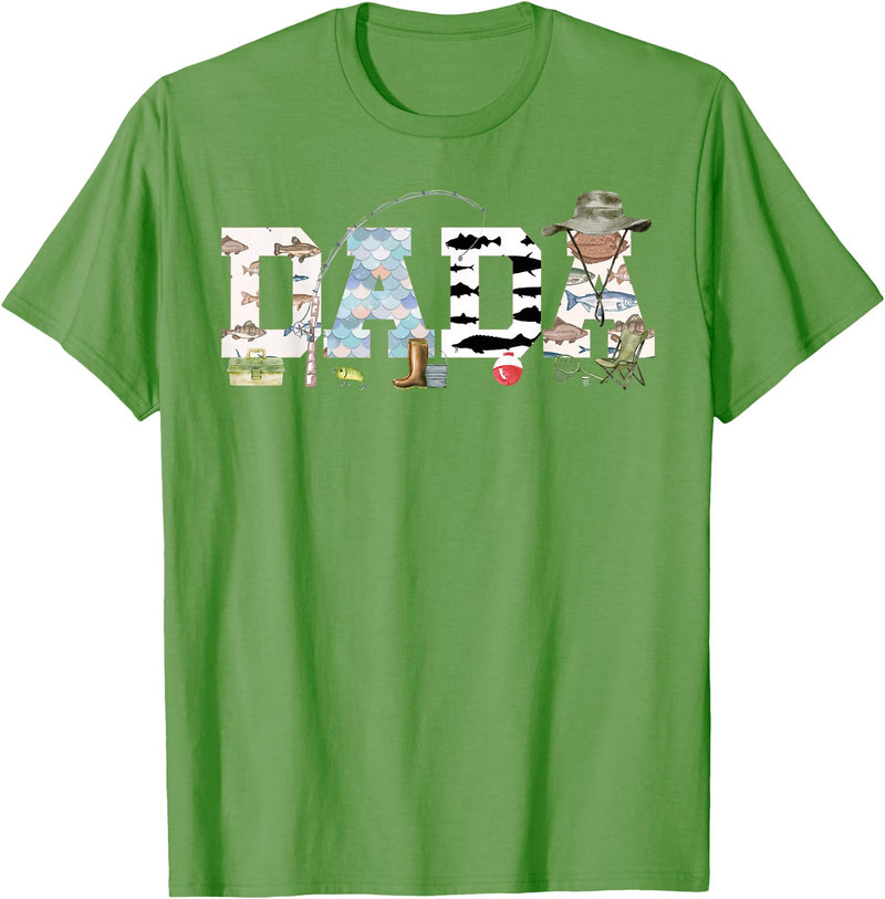O-Fish-Ally 1st Birthday Matching Family Mom Dad Dada 1st Birthday Fishing T-Shirt - Grass Green