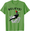 Birdwatching Gifts for Birders Endangered Ivory-Billed Woodpecker T-Shirt - Grass Green