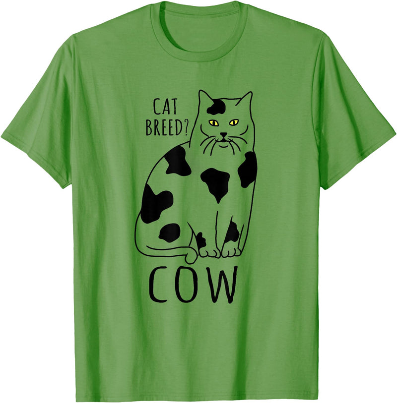 FandomizedRose My cat is a cow Cat memes Funny Feline breed T-Shirt - Grass Green