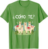 Spanish Shirt | Llama Tee | Funny Spanish Shirt Funny Spanish Tee, Como Te Llama, Llama Tshirt T-Shirt - Grass Green