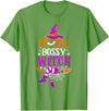 I'm The Bossy Witch Halloween I'm The Bossy Witch Funny Halloween Costume T-Shirt - Grass Green