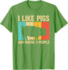 Cool Pig Gifts Farmer Pigs Accessories & Stuff Funny Pig for Men Women Farm Animal Swine Vintage Pig Lovers T-Shirt - Grass Green
