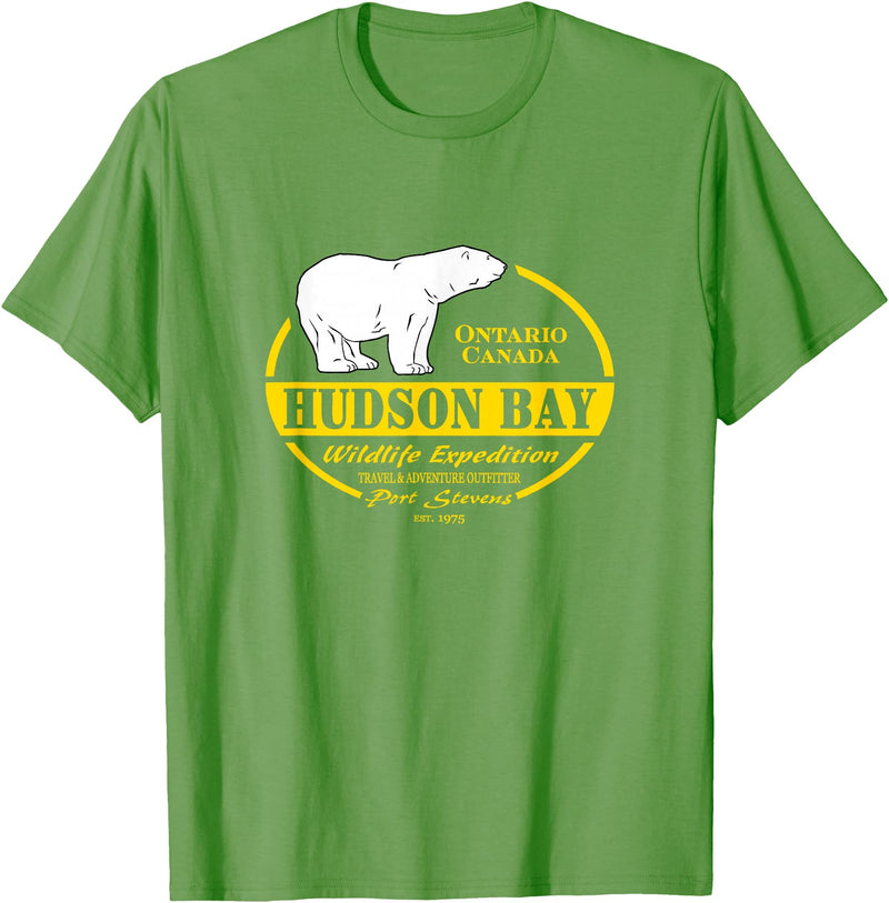 Port Stevens P.S.75 Design Canada Polar Bear Ontario Hudson Bay T-Shirt - Grass Green