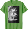 Surf Animal Lovers Funny Pet Summer Waves Vibes. Funny Surfing Pig and Chicken Selfie On Farm Animal T-Shirt - Grass Green