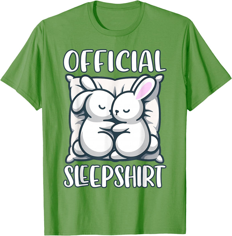 Sleep Rabbit, Official Sleepshirt, Nightshirt & Sleeping T-Shirt in Grass Green