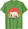 Wowsome! Vintage Polar Bear Tshirt Retro Arctic Animal Bear Lover T-Shirt - Grass Green