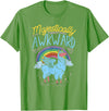 Llama Queen Birthday Party Gift Majestically Awkward Funny Llamacorn Llama Unicorn Rainbow T-Shirt - Grass Green