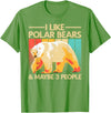 Polar Bear Gift Polar Bear Accessories & Stuff Cute Polar Bear Design For Men Women Kids Polar Bear Lover T-Shirt - Grass Green