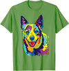 Funny Dog Lover Shirts Cattle Dog Shirt Funny Australian Cattle Dog Pop-Art Shirt T-Shirt - Grass Green