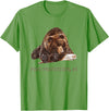Port Protection Alaska Wild Grizzly Bear Nature Port Protection Brown Grizzly Bear In Snow Alaska Pacific NW T-Shirt - Grass Green
