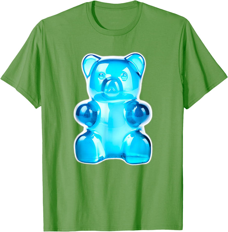 Urban Empyre Blue Gummy Bear Candy T-Shirt - Grass Green