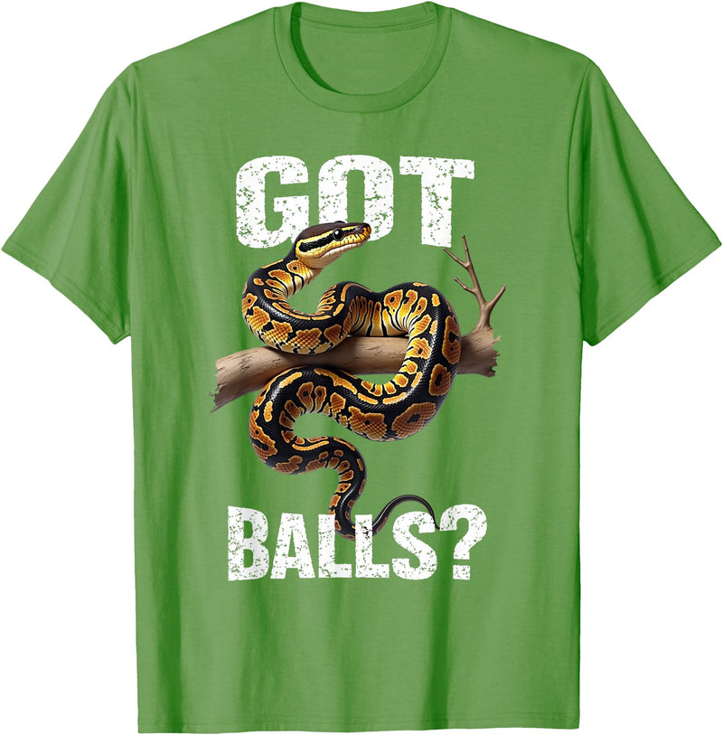 Royal Ball Python Supplies Snake Owner Herpetology Funny Ball Python Lover Balls Reptile Keeper Snake Owners T-Shirt - Grass
