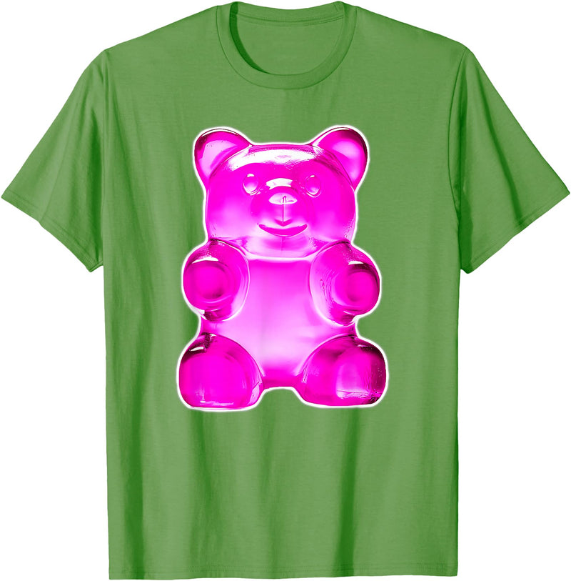 Urban Empyre Pink Gummy Bear Candy T-Shirt - Grass Green