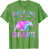 Just A Girl Who Loves Bear Gifts Outfit Colorful Just A Girl Who Loves Bears Women Girls T-Shirt - Grass Green