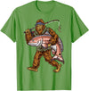 Northern Outdoors Redfish Collection Redfish Fishing Hunting Bigfoot Fishermen T-Shirt - Grass Green