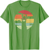 Pack A Punch Llama, Retro Style Alpaca T-Shirt - Grass Green