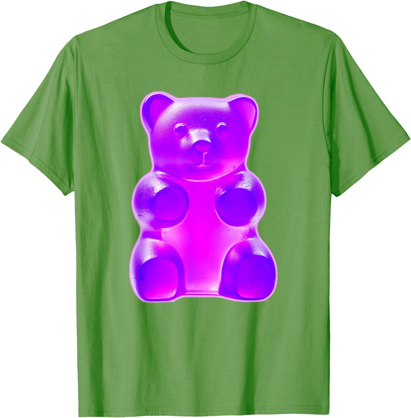Urban Empyre Purple Gummy Bear T-Shirt - Grass Green