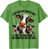 Funny Cow I Can Keep My Mouth Shut Tee Shirt Cow I Can Keep My Mouth Shut But You Can Read The Subtitles T-Shirt - Grass