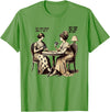 Funny Humor Card Game Wit Retro Vibe Do You Have Any Fucks Go Fish Humor T-Shirt - Grass Green