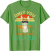 Only You Can Prevent Drama Camping Llama Gift Tee Only You Can Prevent Drama Lama Camping T-Shirt - Grass Green