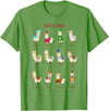Funny Llamas A Year Of Llamas Funny Llama Alpaca T-Shirt - Grass Green