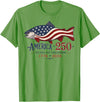 250 America Years 1776 2026 Fishing USA Flag Fisherman T-Shirt - Grass Green
