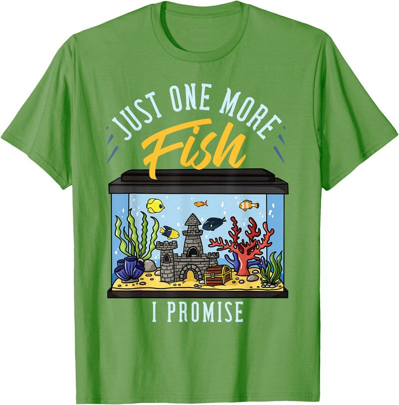 Fish Tank Aquarium Keeper Gifts Fish Tank Aquarium Gift Saltwater Aquascaping T-Shirt - Grass Green