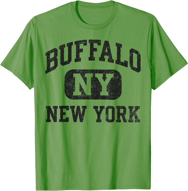 Vintage Buffalo New York Heritage Apparel Buffalo New York Vintage Silhouette Bison T-Shirt - Grass Green