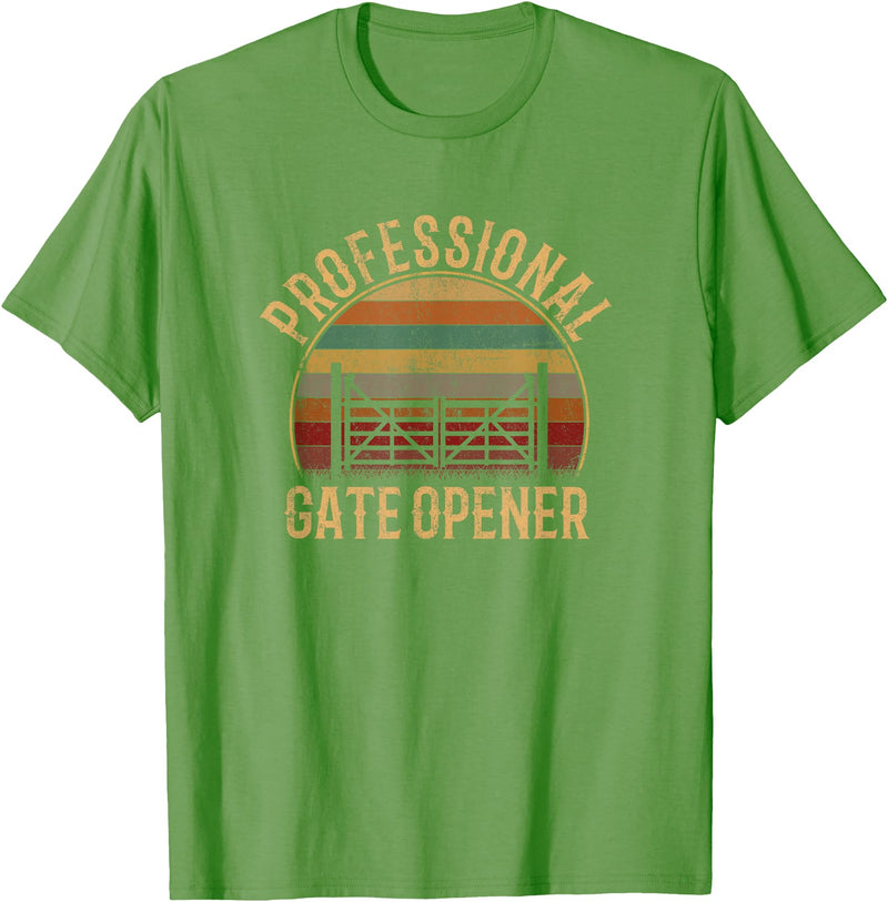 cow apparel professional gate opener, cow Gate opener T-Shirt - Grass Green