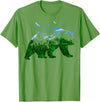 Nature Forest Trees Mountains Bear Wildlife Shirts Bear Nature Outdoor Mountains Forest Trees Bear Wildlife T-Shirt - Grass Green