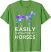 Cartba Horse Co. Funny Horse Lover Cute Floral T-Shirt - Grass Green