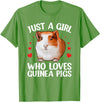 Guinea Pig Gift Guinea Pig Accessories & Stuff Cute Guinea Pig For Women Girls Hamster Pet Guinea Pig Lover T-Shirt - Grass Green