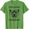 Trendy Apparel Trendy Unbearably Handsome Stunning Bear Face T-Shirt - Grass Green