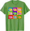 Lop Rabbit Popart Holland French Mini Rabbits Retro Bunny T-Shirt in Grass Green