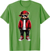 Funny Hip Hop Music lover Hip Hop Teddy Bear Rap Music T-Shirt - Grass Green