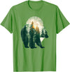 bear outfits for naturelovers and camper green bear double composition nature bears double T-Shirt - Grass Green